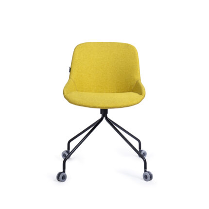 Petal Wheeled Armless Chair